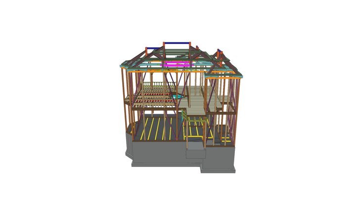 Y House Frame 3D Model