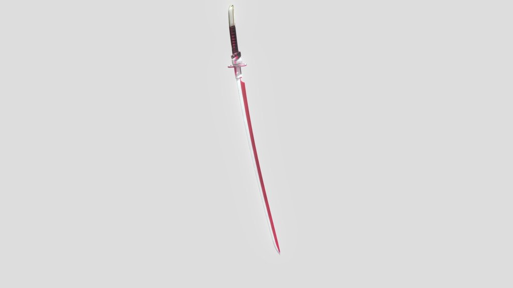 cyber katana with glow