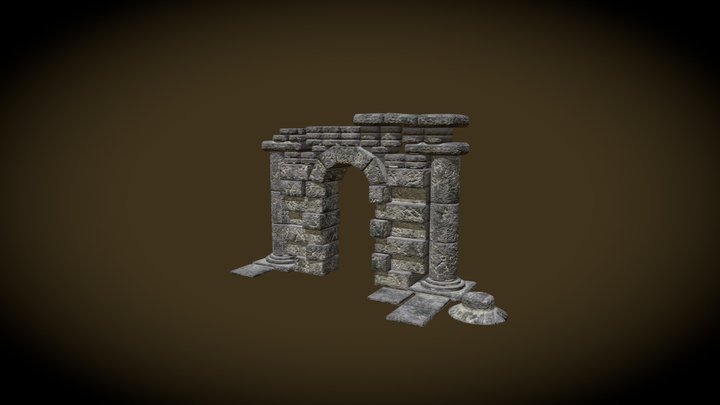 Rough Weathered Archway 3D Model