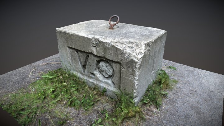 Concrete block 3D Model