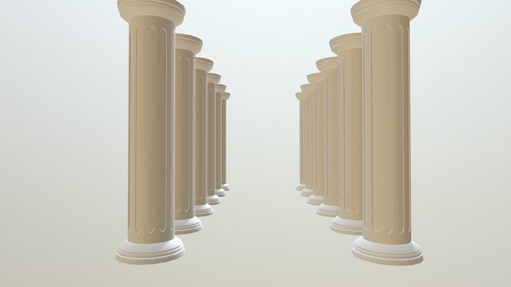 Columns 2 3D Model
