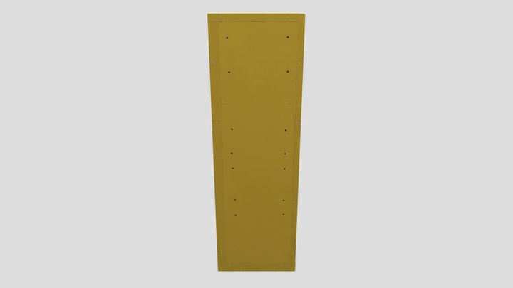 Stand Alone School Locker 3D Model