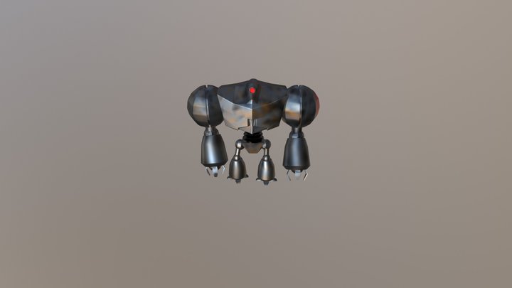 Robot Rocket Fist 3D Model