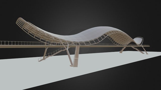 PEACE BRIDGE WALKWAY 3D Model