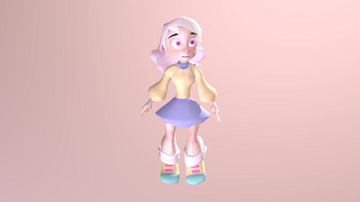 PASTEL GIRL 3D Model