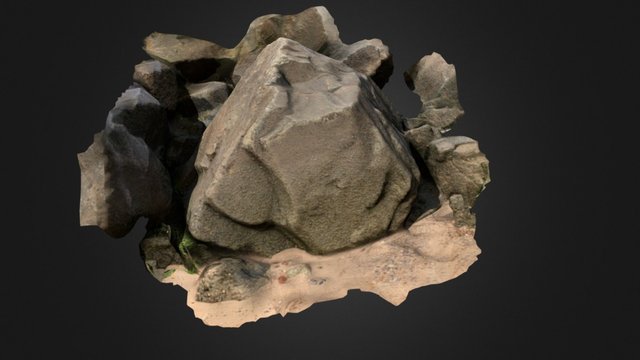 Breakwater Rock 3D Model