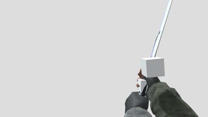 katana (knife from combat reloaded) 3D Model