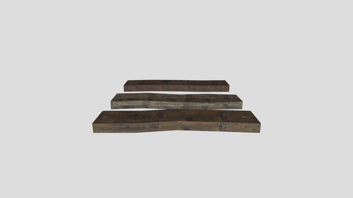 Wooden boards 3D Model