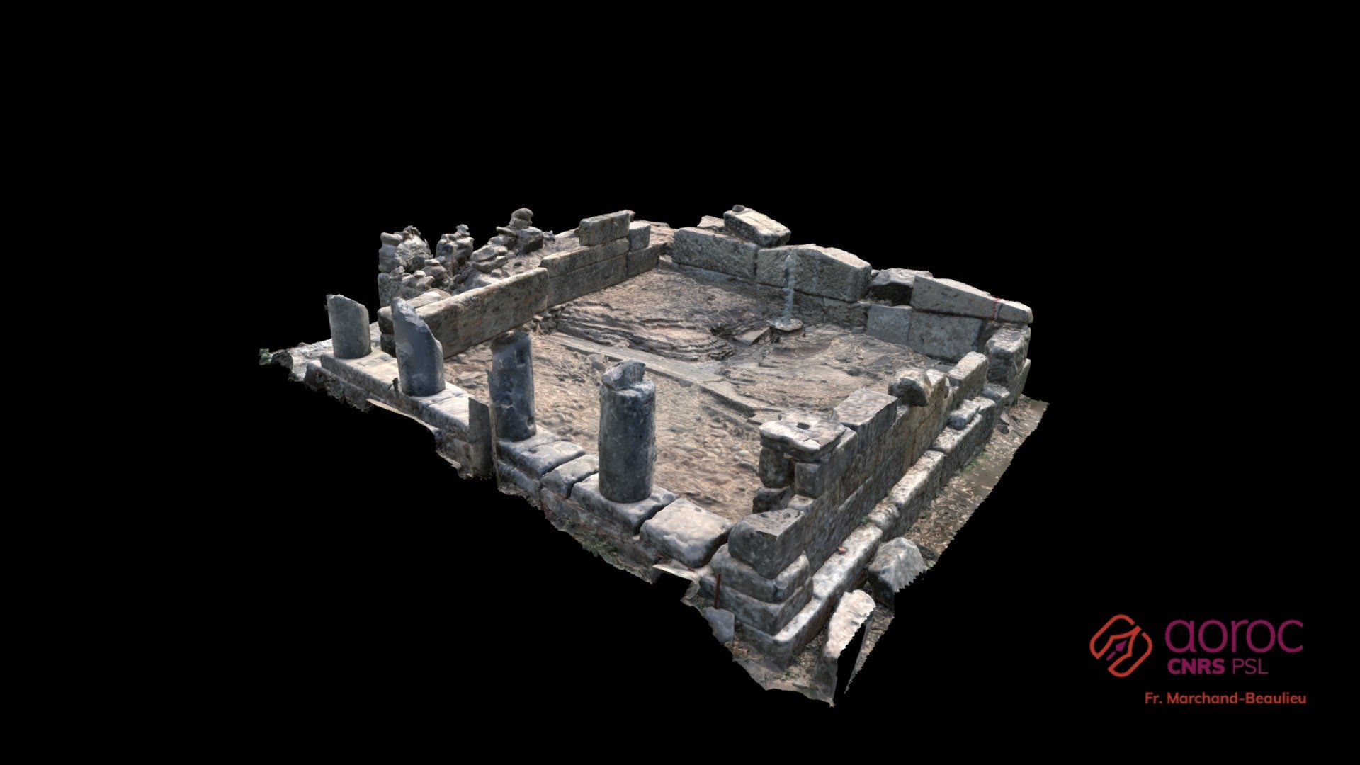 Doric House, Labraunda sanctuary, Türkiye. — Sketchfab embed 3D viewer