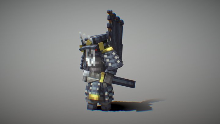 Undead Samurai 3D Model