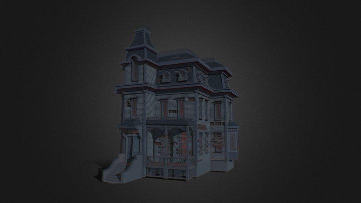 XYZ|Course work| Victorian Mansion/house 3D Model