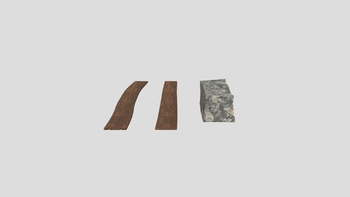 Plank And Brick for college 3D Model