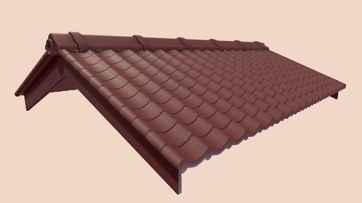 Roof_1_Bake 3D Model