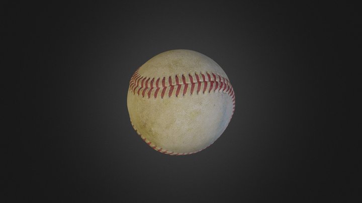 Old Baseball 3D Model