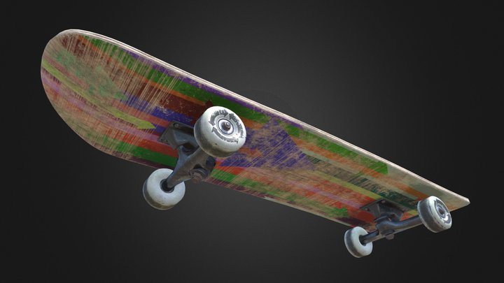 Skateboard (Sketchfab Texturing Challenge) 3D Model