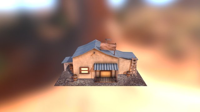 Desert House 3D Model