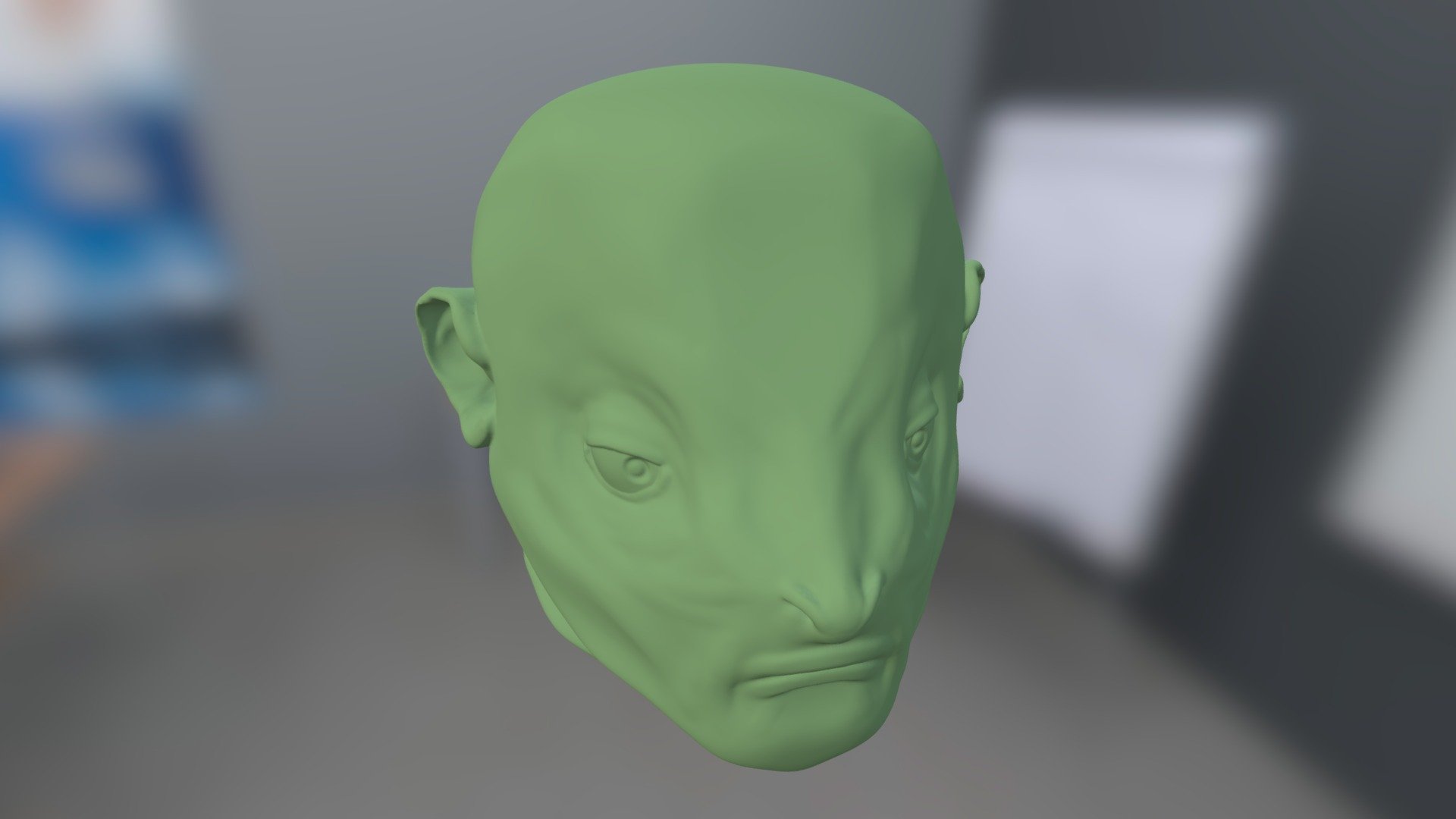 Human Type Alien Head