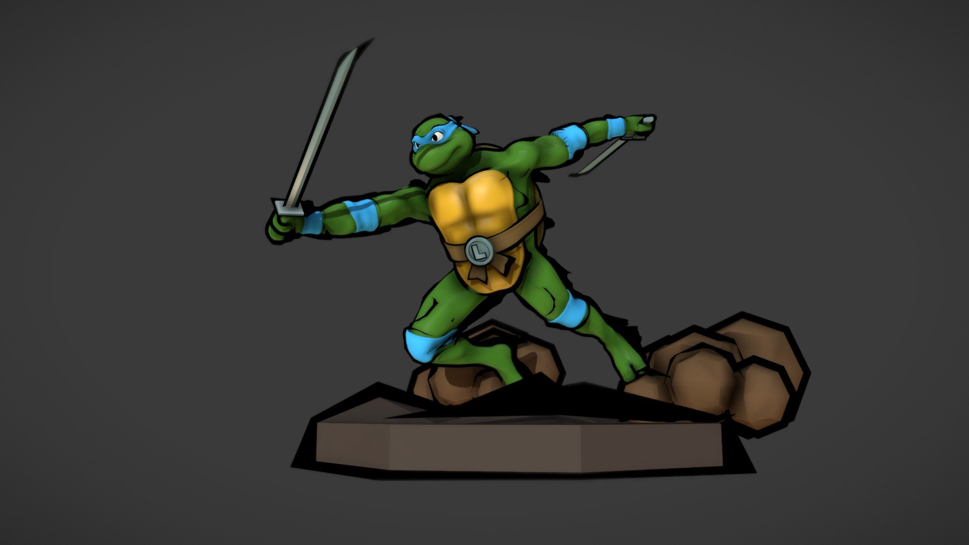 Teenage Mutant Ninja Turtles Leonardo 3d Model By Thiagosaraiva 5204dd5 Sketchfab
