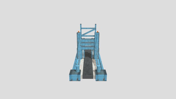 rusty industrial bridge