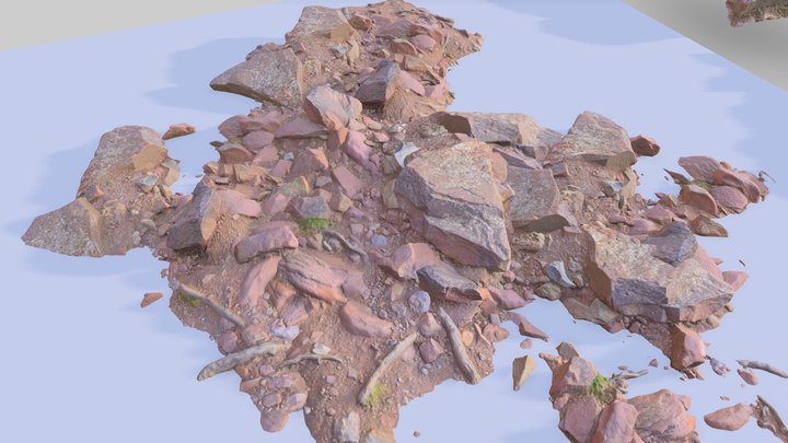 Rock Pile Scan Dry 1 3D Model