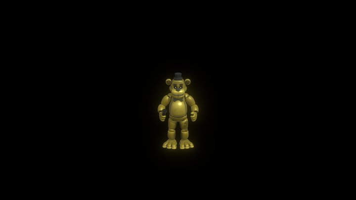 Golden_freddy_costom_fnaf_ar_skin 3D Model