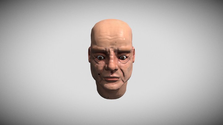 head with eyes 3D Model