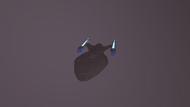 Polydamas Class Starship (WIP) 3D Model