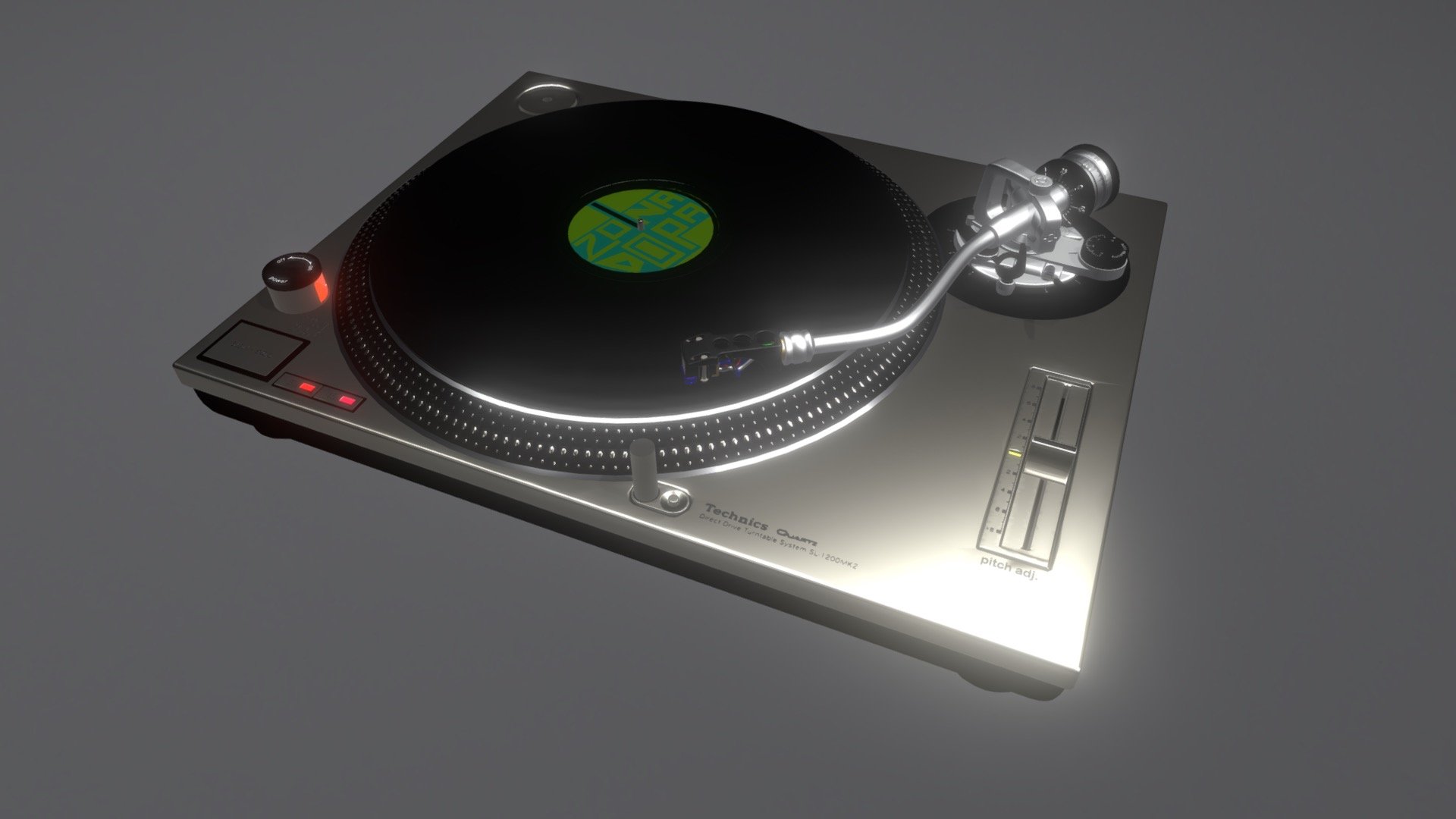 Technics PAIR SL-1200MK3D 2 Turntable Dj Silver Direct