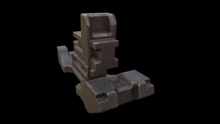 Mech 01 Foot - Paint Test 02 3D Model