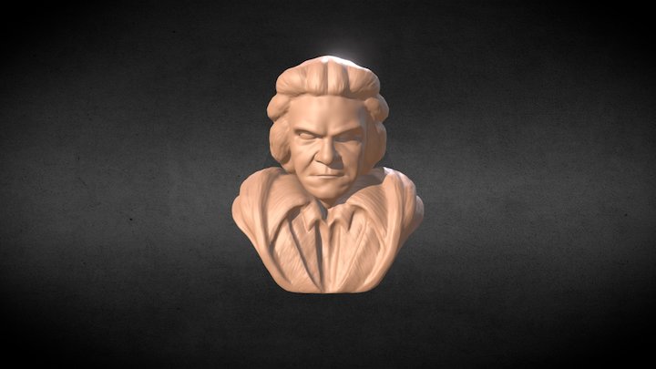 Beethoven Sculpt 3D Model