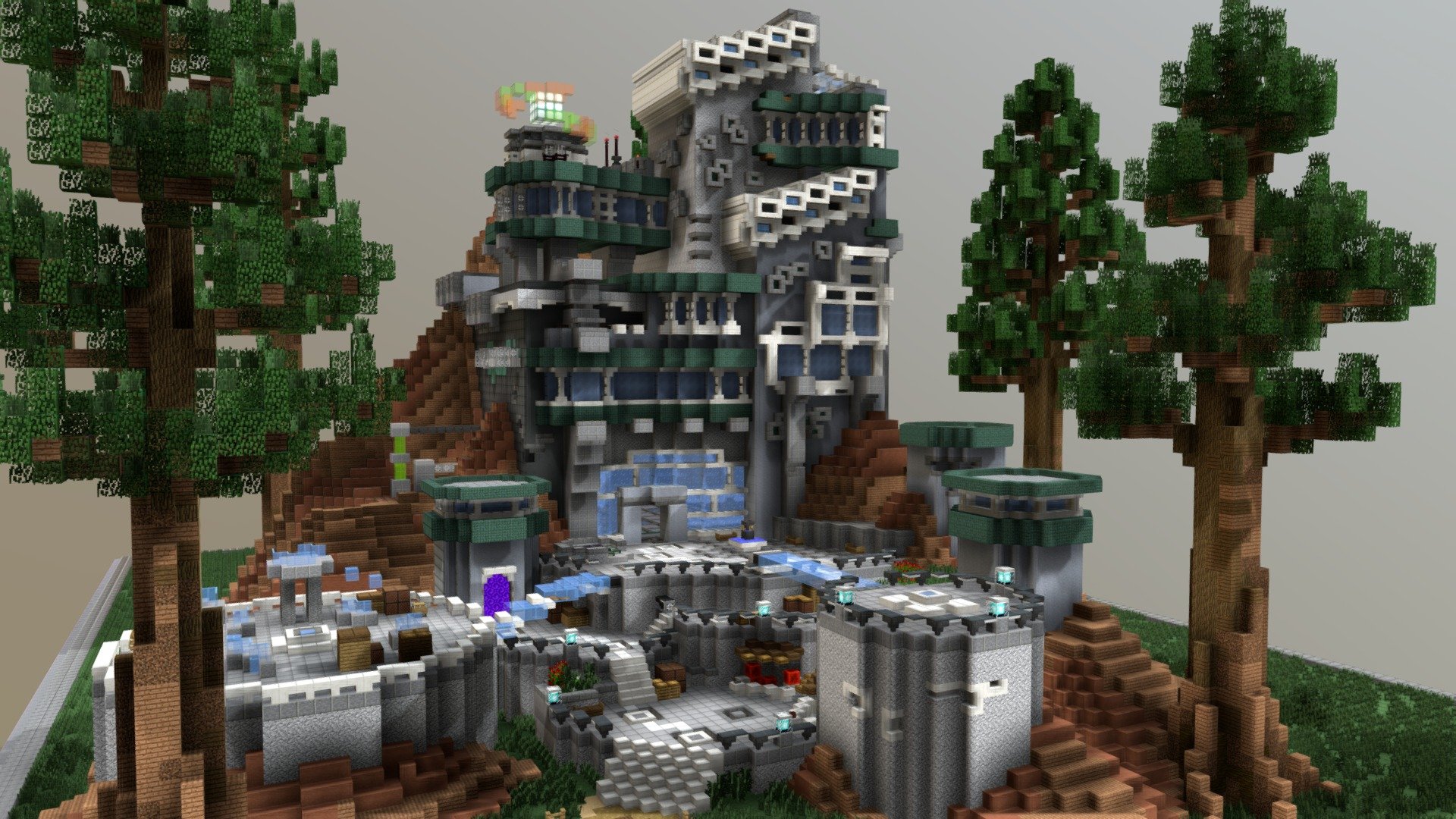 Minecraft cyberpunk lobby фото 70