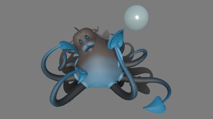 Chubby Squid update 3D Model