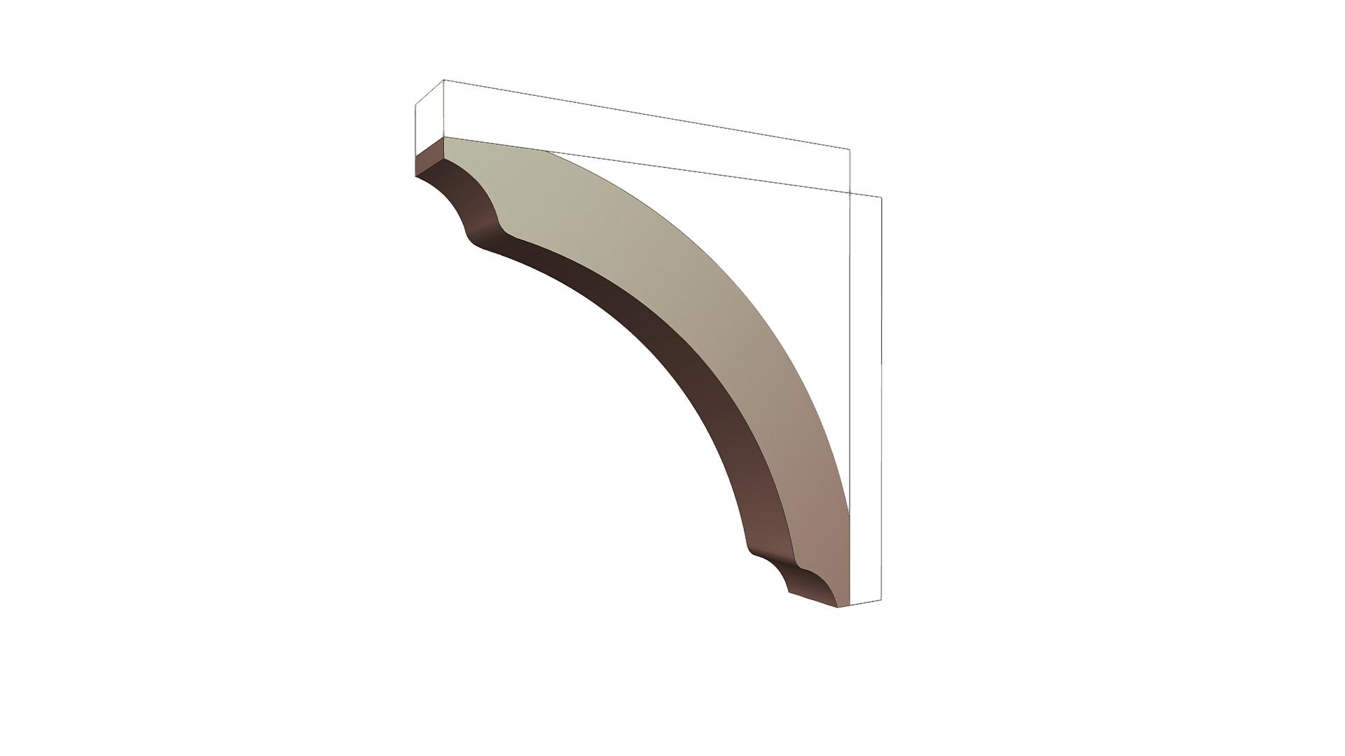 Wood Brace 73T2 19 x 19