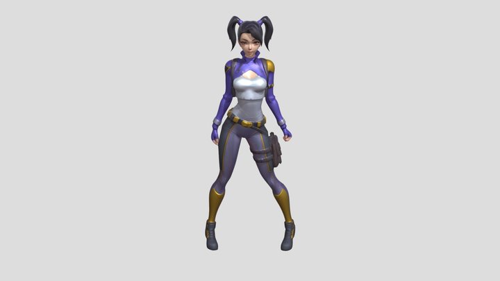 E-Girl 3D Model