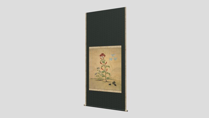 KCDF-Hanging Scroll_Painting_A_03 3D Model