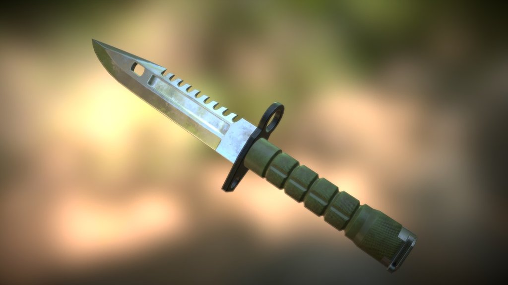 M 9 10 10. М9 байонет. M9 Bayonet 3d. М9 байонет зеленый. M9 Bayonet 3d model.