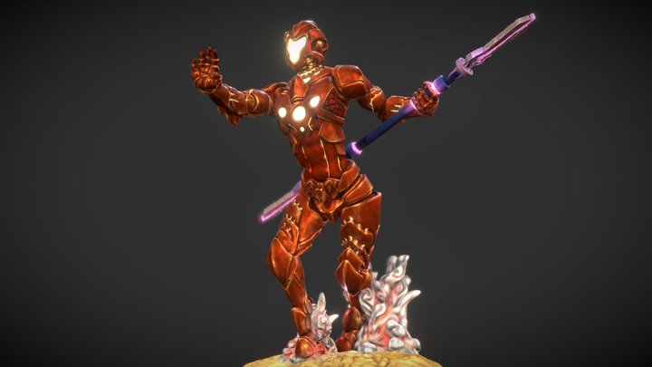 Knight RPG - WIZARD - Miniature paint 3D Model