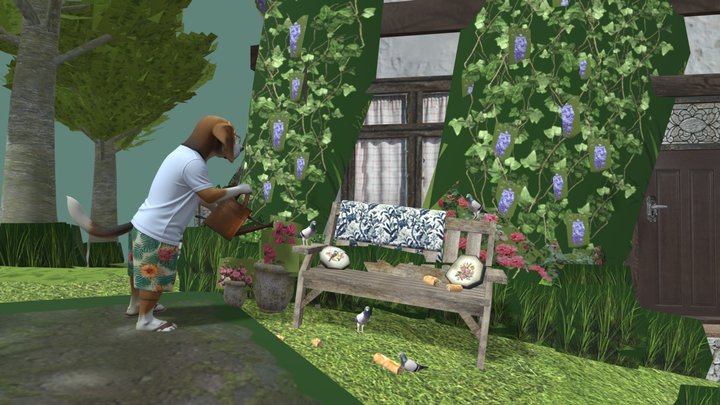 Dog The Gardenner – Gratis 3D-model STL