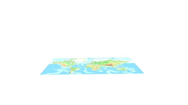 Схожесть глобуса и карты 3D Model