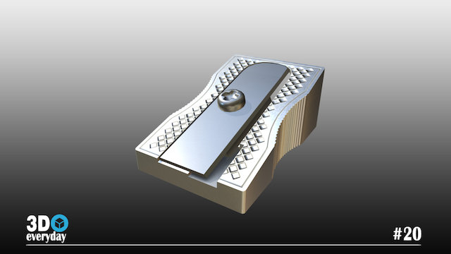 Day#20: Sharpener – Modello 3D gratuito STL