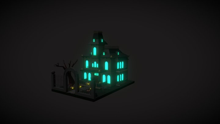 Halloween ghosts home 3D Model