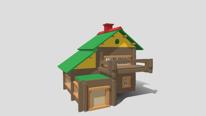 JeuJura model: Chalet Suisse nr37 (1940s) 3D Model