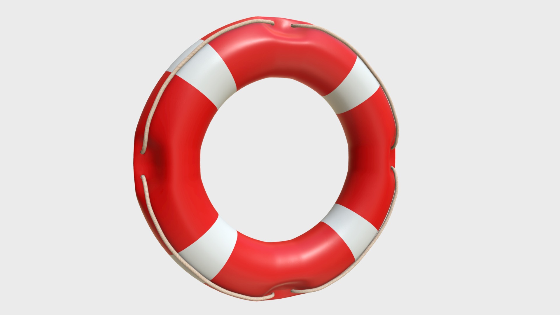 3D model Lifebuoy - This is a 3D model of the Lifebuoy. The 3D model is about a red and white circular object.