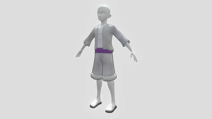 Luffy's clothes test 3D Model