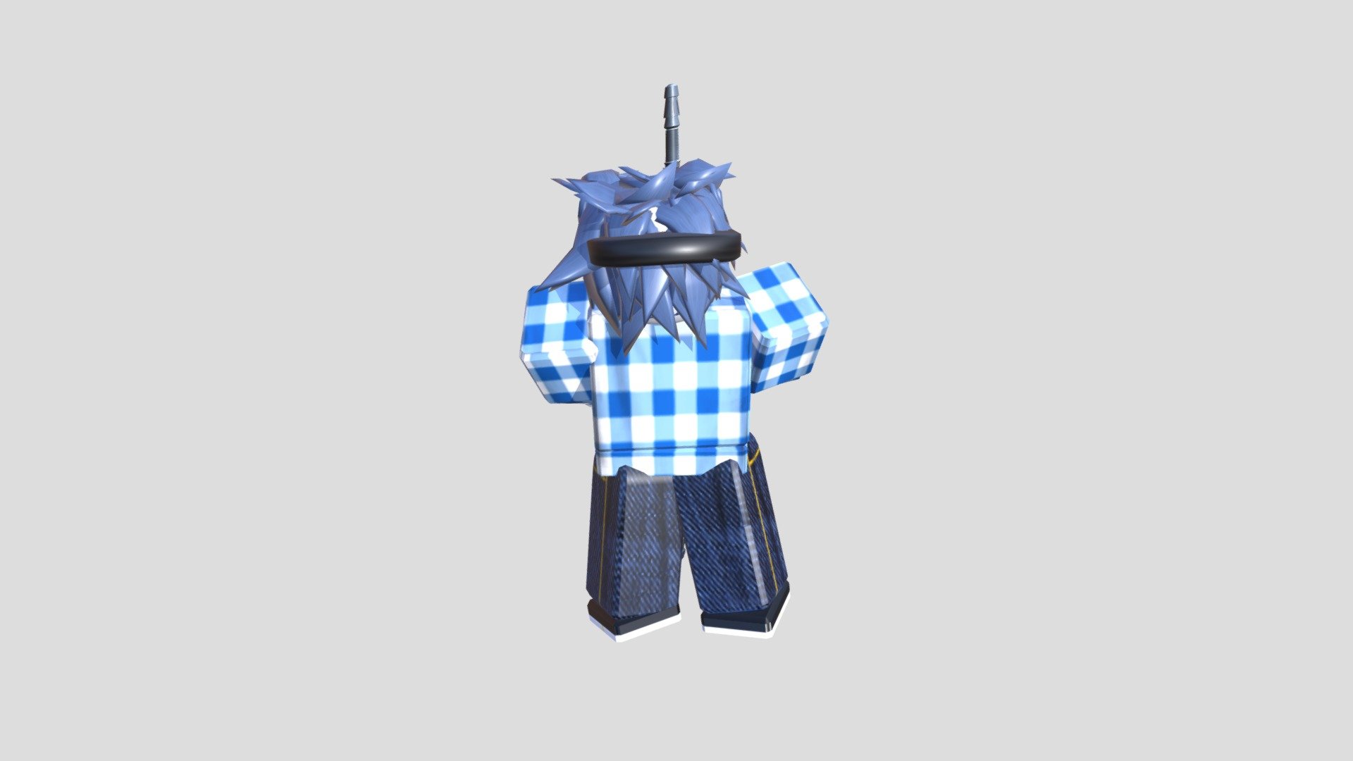 Blue Plaid Shirt - Roblox