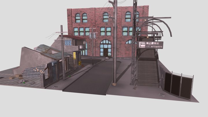 Abandoned Station 3D Model