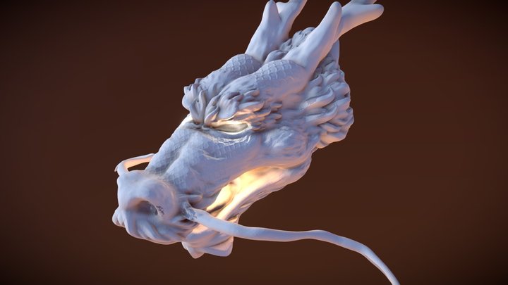 Dragon Head Print 3D Model