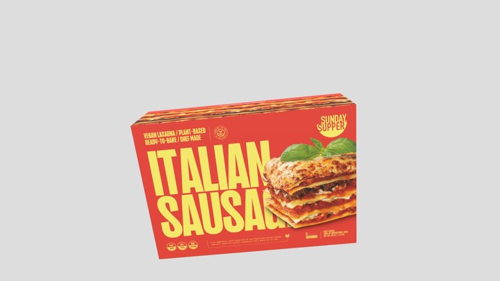 Box Italian Sausage 3D Model