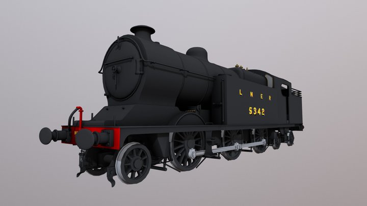 Robinson Class L3 2-6-4 Tank 3D Model