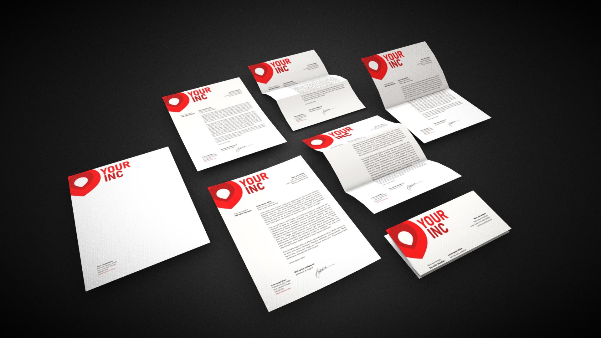 3D model A4 sheet pack - This is a 3D model of the A4 sheet pack. The 3D model is about text, letter, qr code.